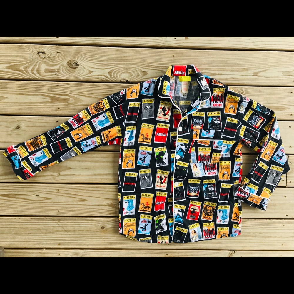VTG 80s/90s Playbill Cotton Button Down Sz Small